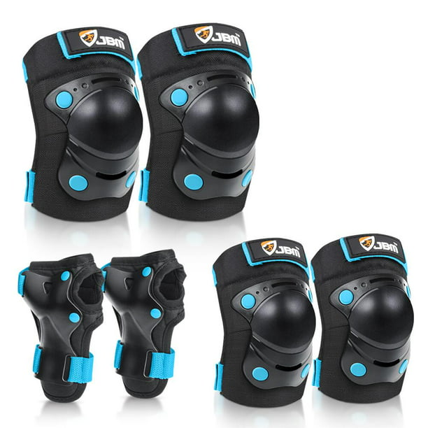 3 in 1 Protective Gear for Kids Knee Pads Elbow Pads Wrist Guards Protective Pad Set for Bike Rollerblade Skateboard Outdoor 